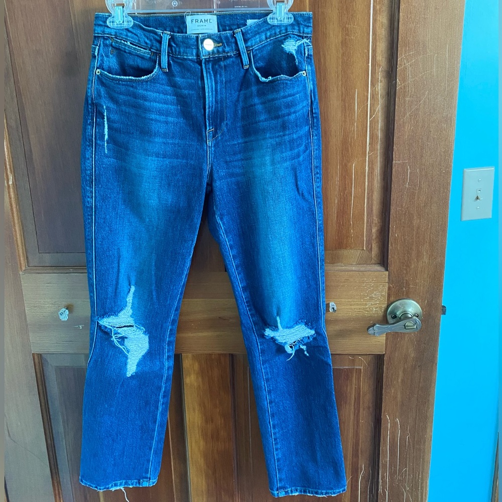 Frame Le High Straight Jeans